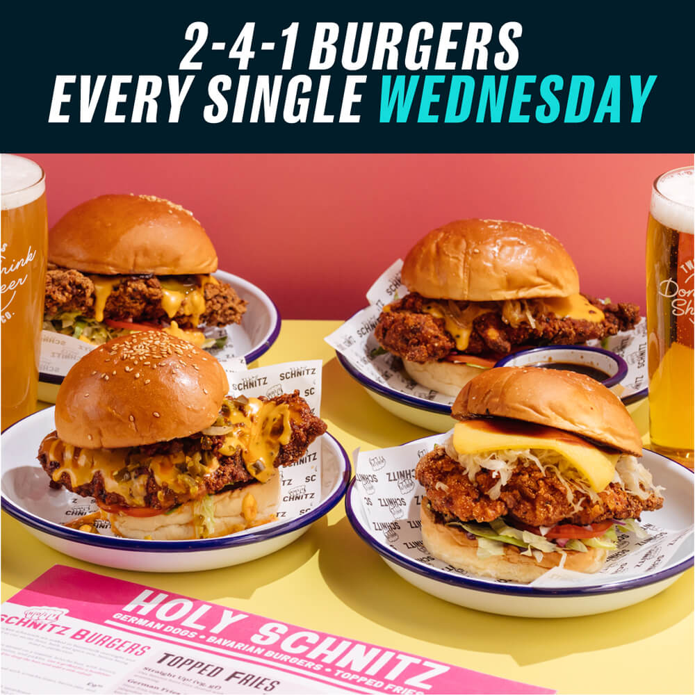 2-4-1 Burgers - Every Wednesday